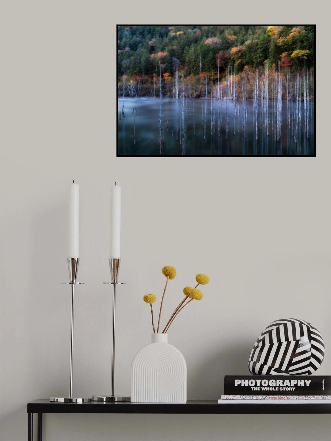 Natural Lake Autumn Poster och Canvastavla