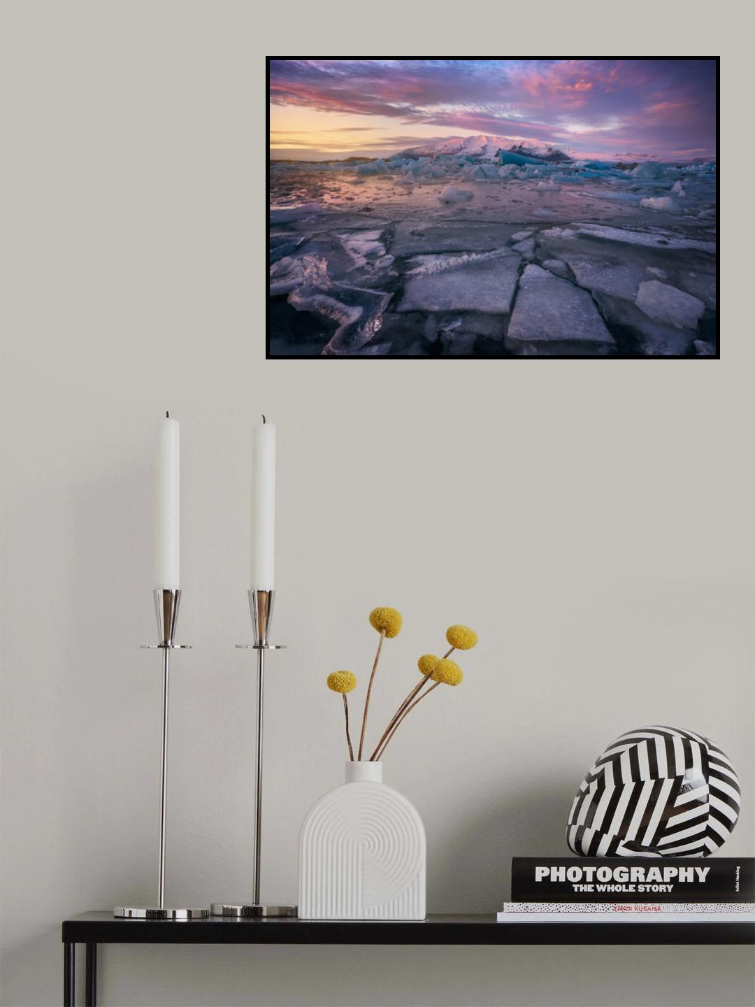 Jokulsarlon, Iceland Poster och Canvastavla