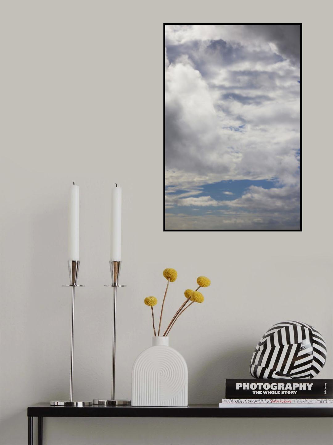 cloudy weather and sky background Poster och Canvastavla