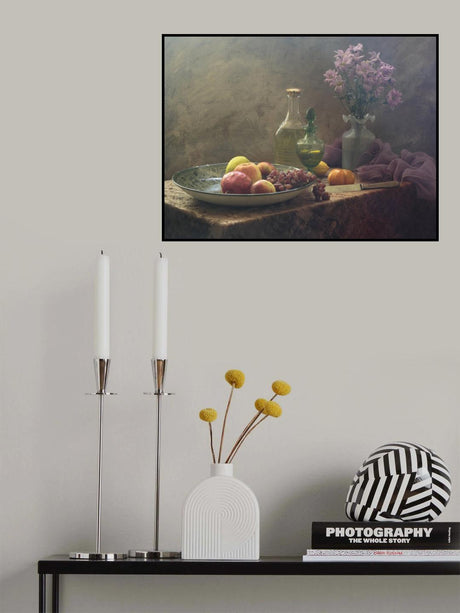 Still Life with lilac Flowers Poster och Canvastavla