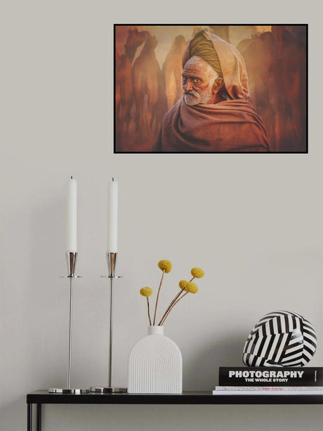 Old Rajasthani man Poster och Canvastavla