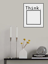 Think Poster och Canvastavla