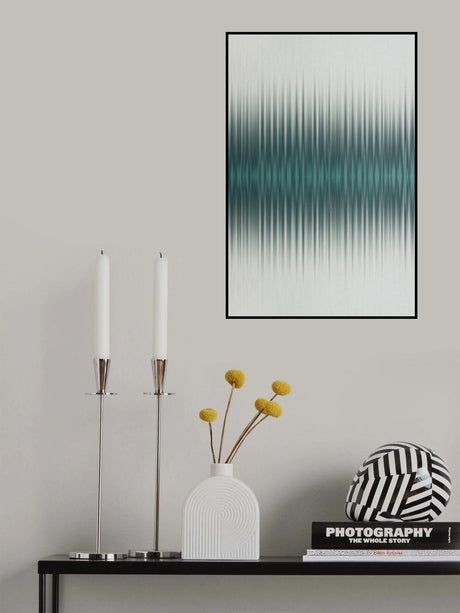Euphoria - White and Green Poster och Canvastavla