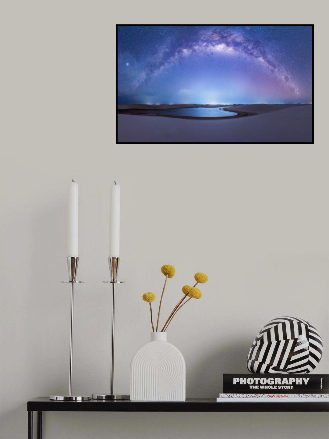 Desert Night Sky Poster och Canvastavla