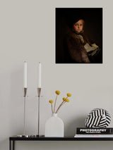 Portrait of a girl with skates Poster och Canvastavla