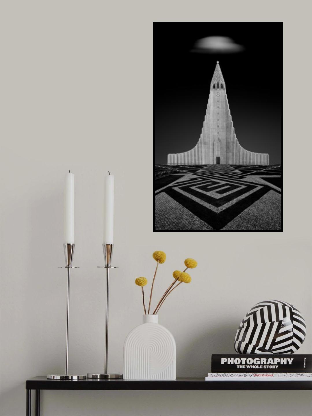 HALLGRIMSKIRKJA Poster och Canvastavla