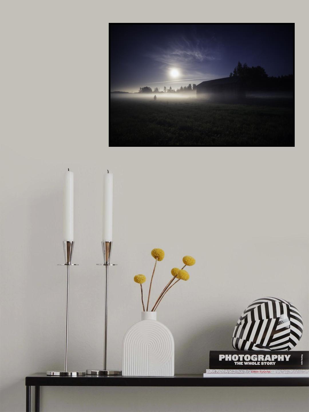 Night (moon) will forgive us. Poster och Canvastavla