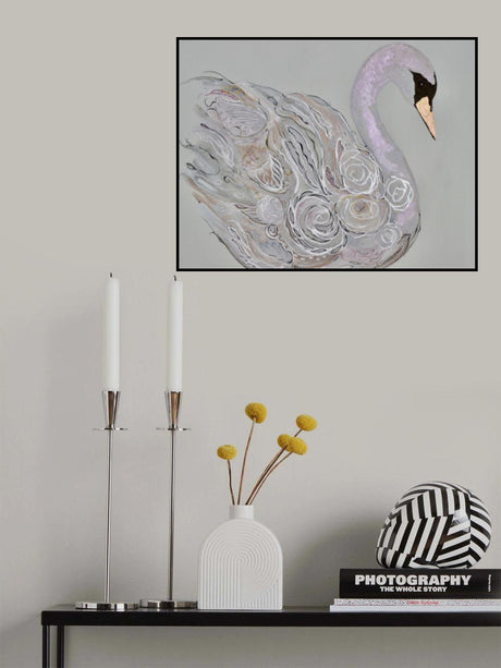 Elegant Swan Poster och Canvastavla