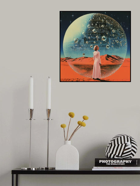 Orb in Space Collage Art Poster och Canvastavla