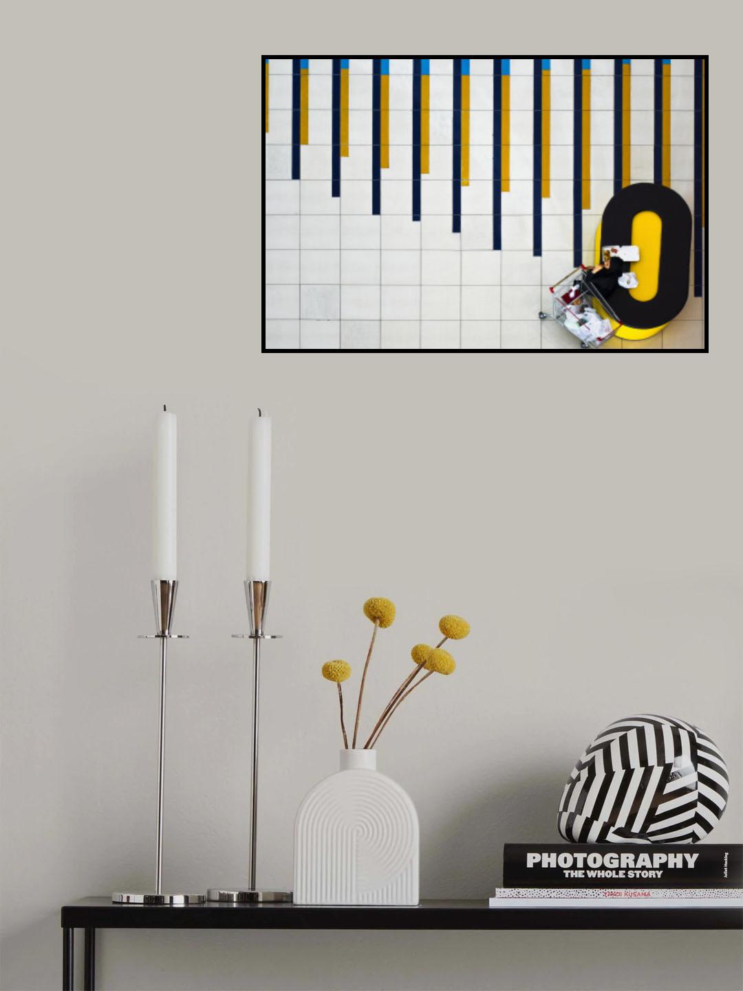 Yellow and blue Poster och Canvastavla