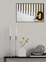 Yellow and blue Poster och Canvastavla