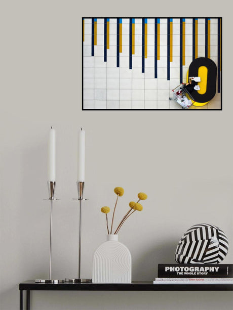 Yellow and blue Poster och Canvastavla
