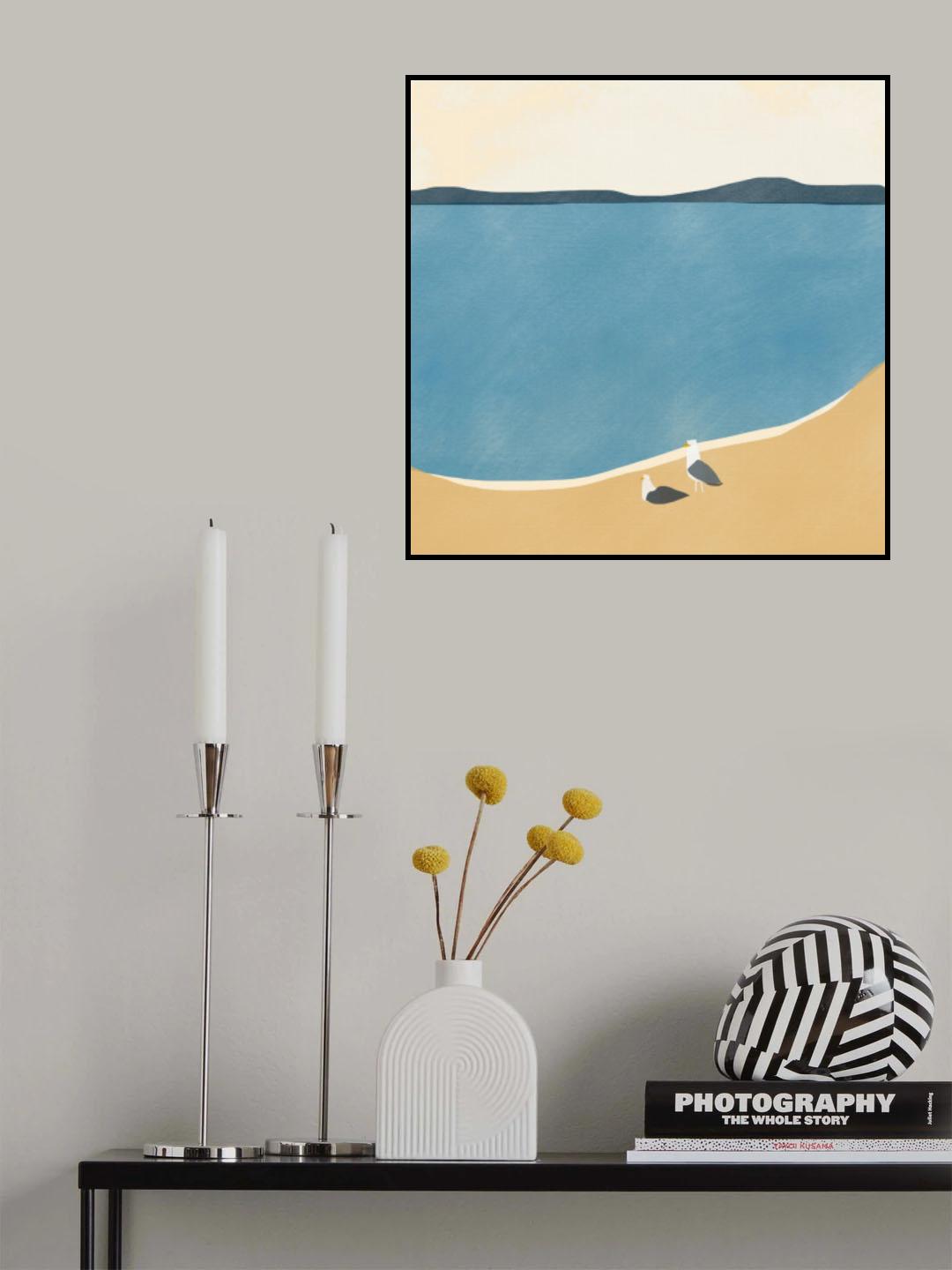 Seagull Couple Poster och Canvastavla