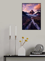 EPIC Sunset in Glacier Poster och Canvastavla