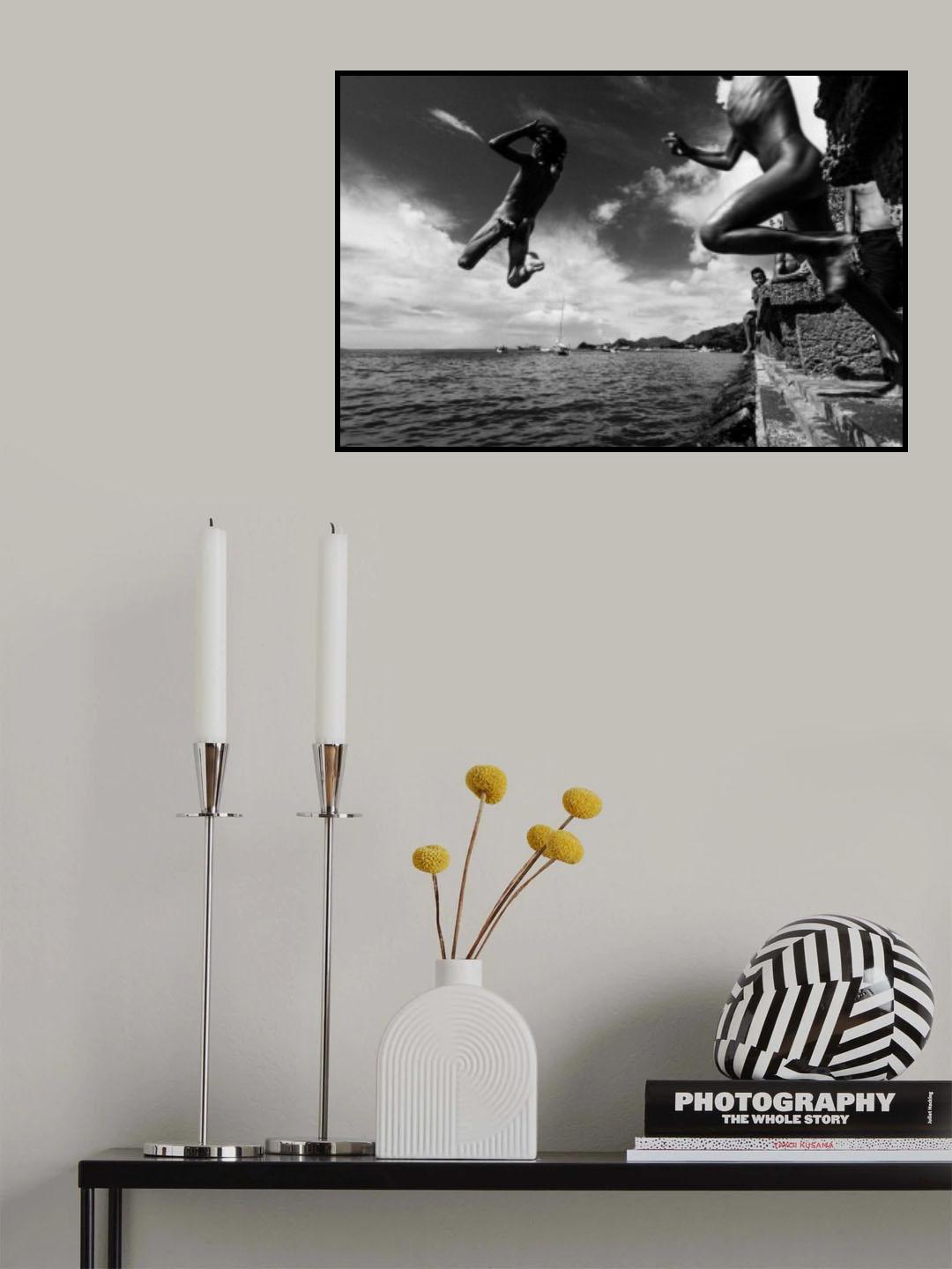Freedom jump Poster och Canvastavla