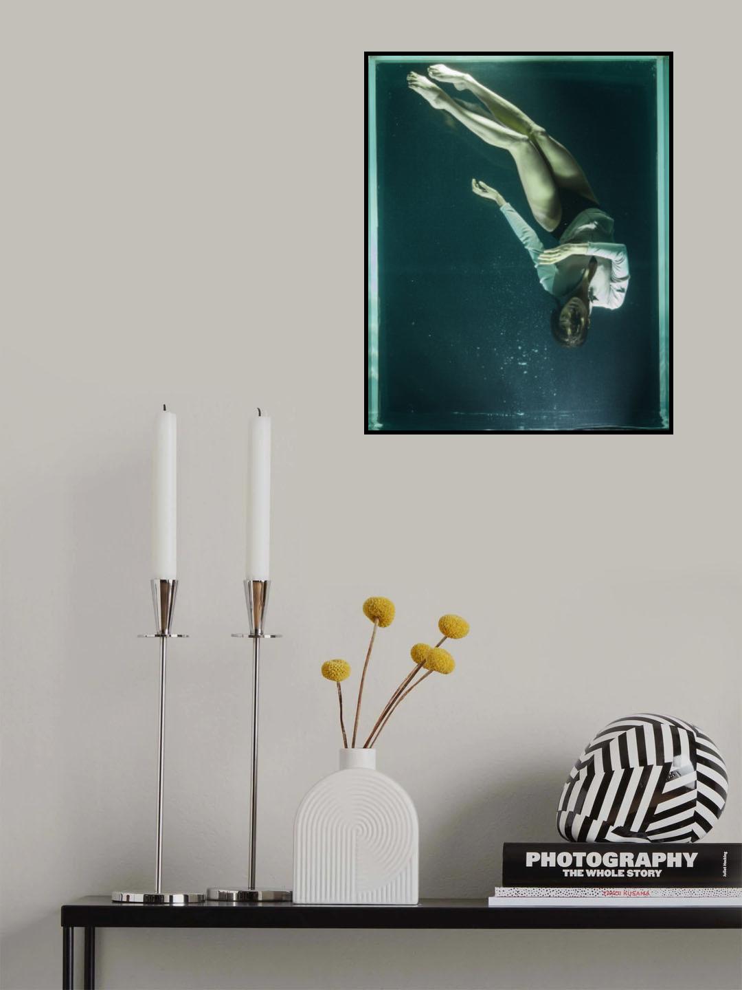 underwater artistic portrait shooting Poster och Canvastavla