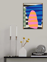Abstract Stripe Minimal Collage 9 Poster och Canvastavla