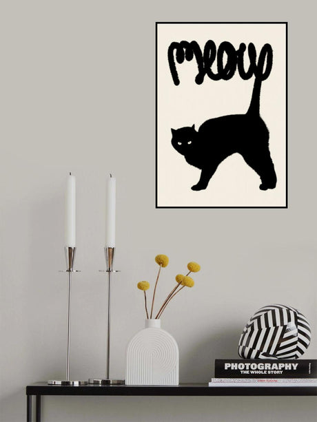 Meow Poster och Canvastavla