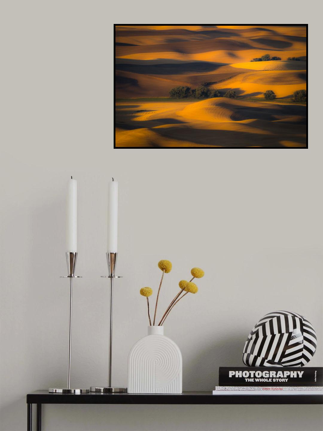 Autumn of Rolling Hills Poster och Canvastavla