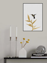 Hummingbird & Flower Ii Poster och Canvastavla