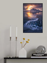 Curving ice Poster och Canvastavla
