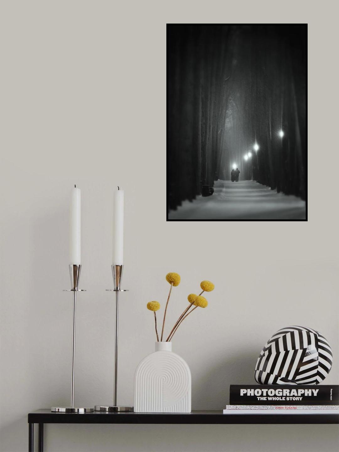 Mysterious forest Poster och Canvastavla