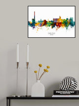 Carlisle England Skyline Poster och Canvastavla