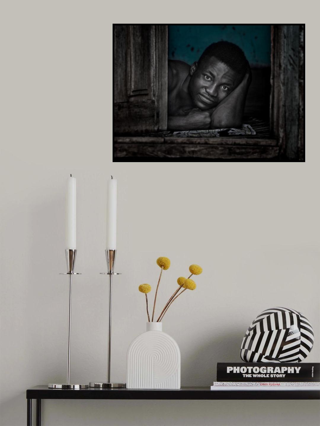 Man in his home - Ghana Poster och Canvastavla