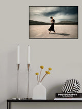 Ballerina on the salt lake Poster och Canvastavla