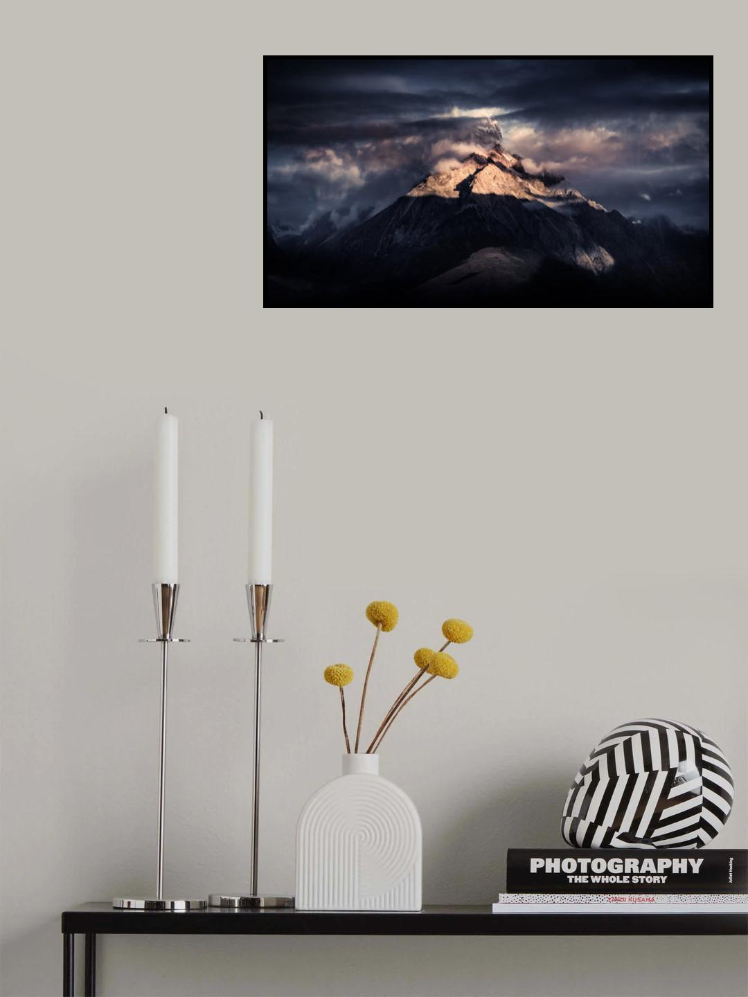 Tibet snow mountain《克麦隆山》 Poster och Canvastavla