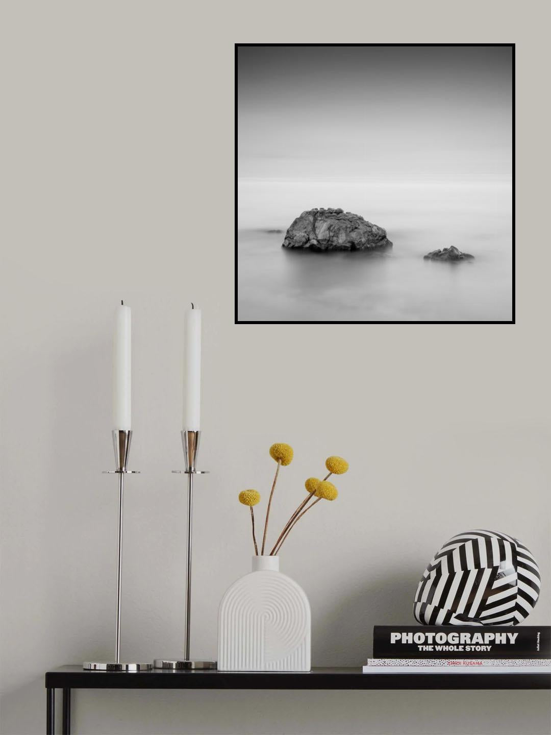 Black Sea Rocks Poster och Canvastavla