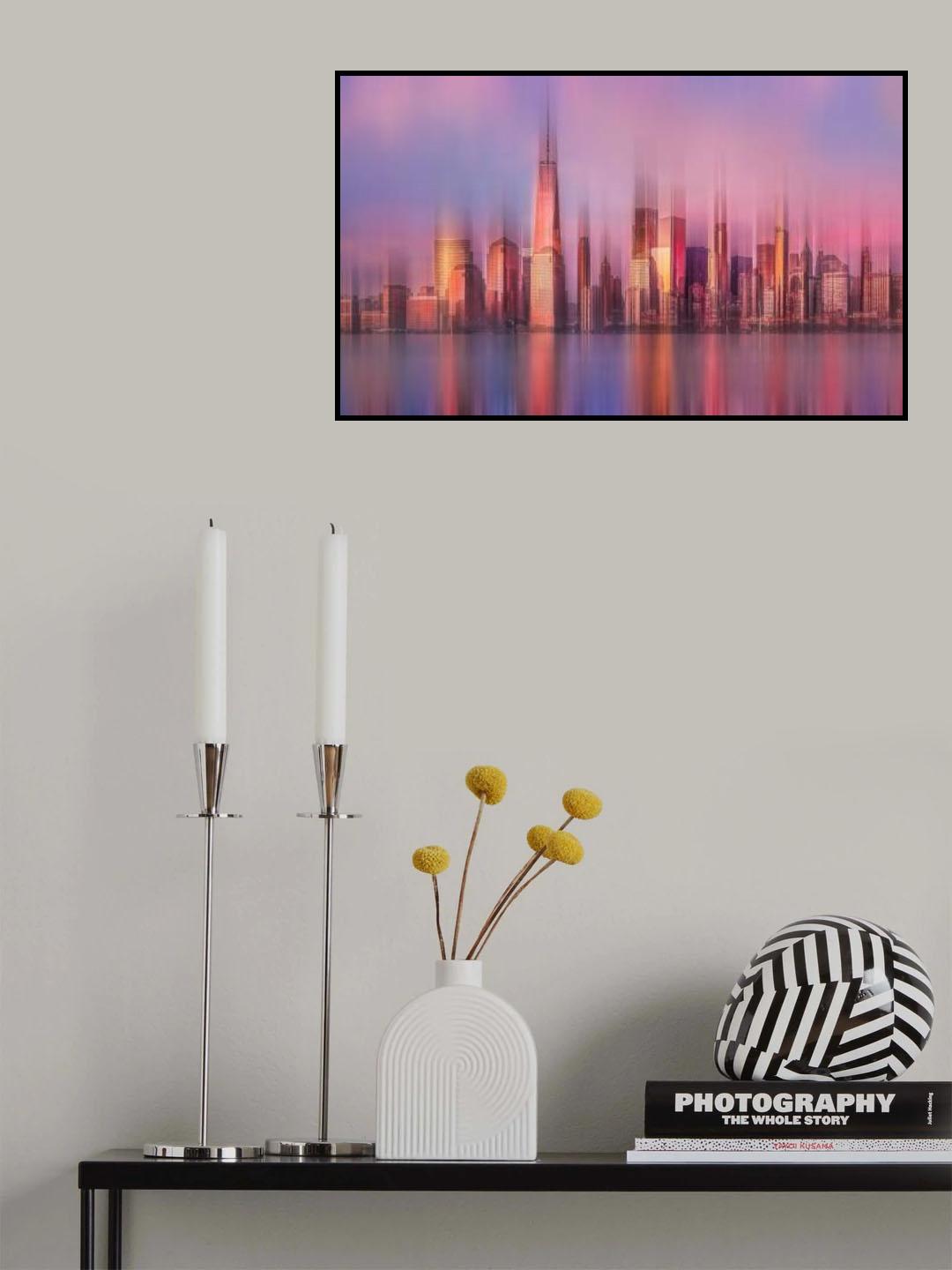 Skyscraper Illusion Poster och Canvastavla