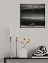 Morning fog on dam Poster och Canvastavla