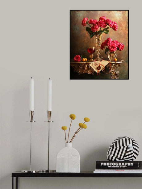 Still life with roses Poster och Canvastavla