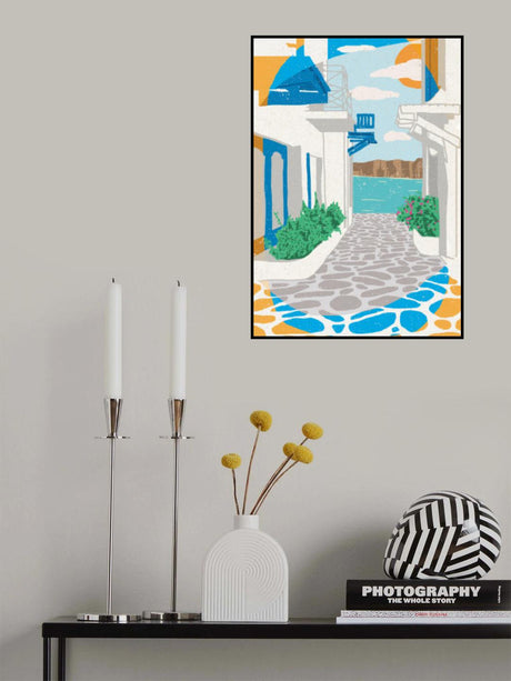 A Street in Greece Poster och Canvastavla