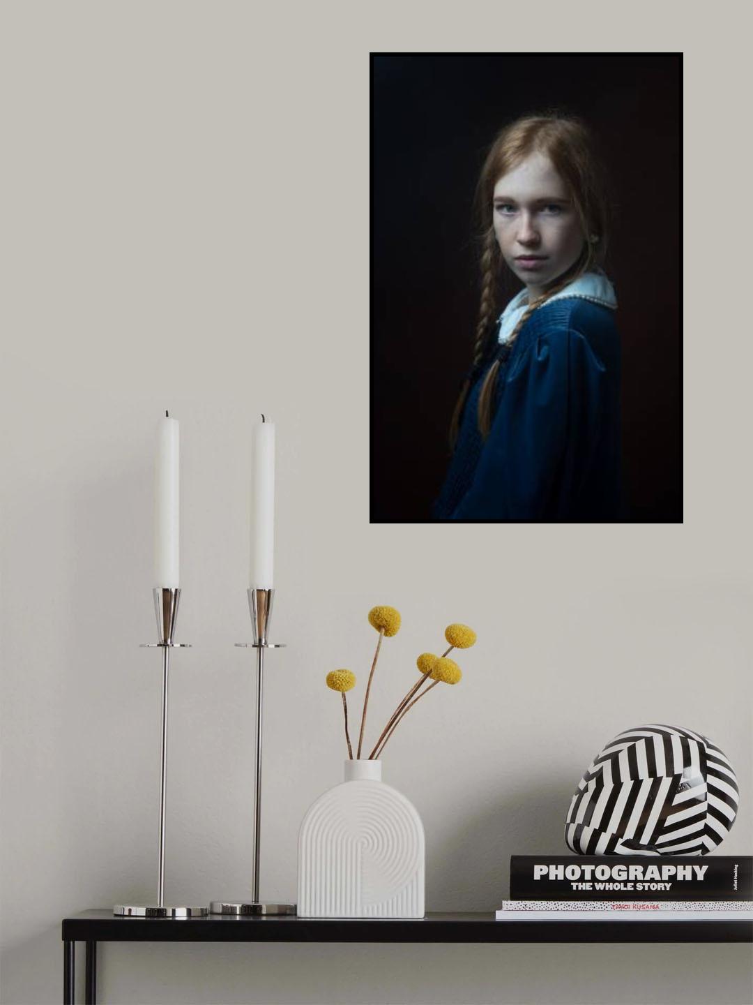 the girl with red braids Poster och Canvastavla