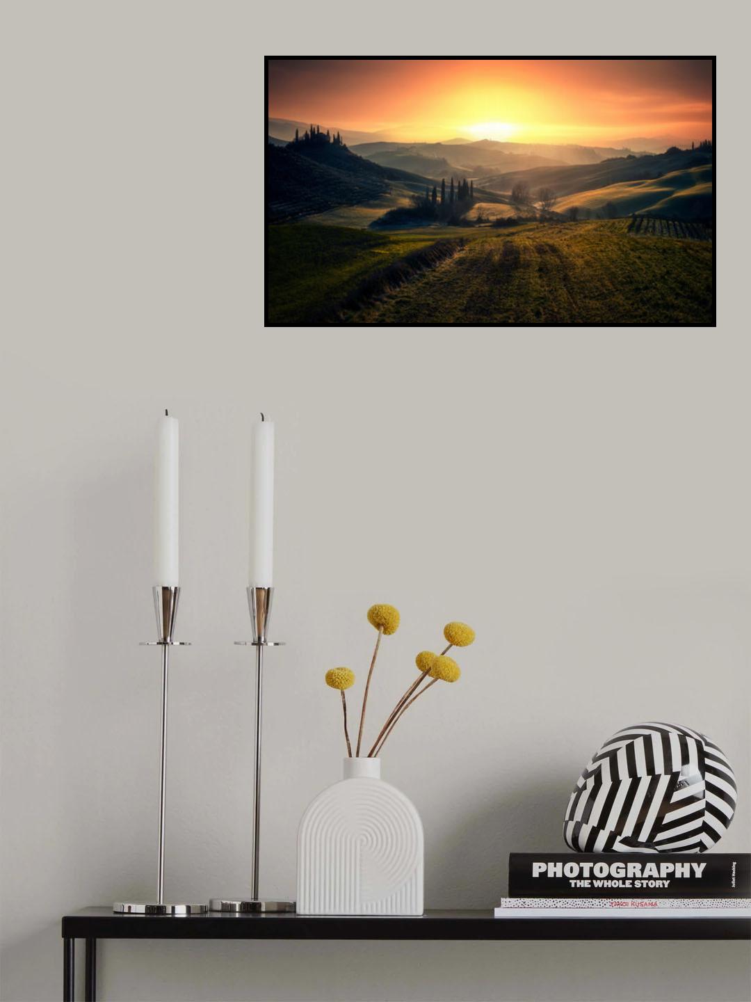 Val d'Orcia in the morning Poster och Canvastavla
