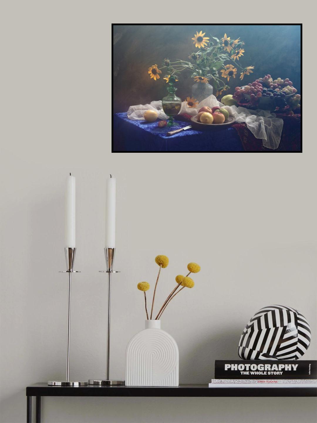 Still Life in yellow-blue tones Poster och Canvastavla