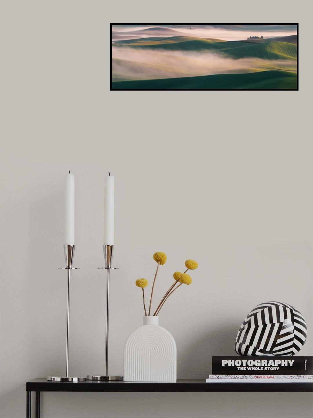 Dream Land in Morning Mist-2 Poster och Canvastavla
