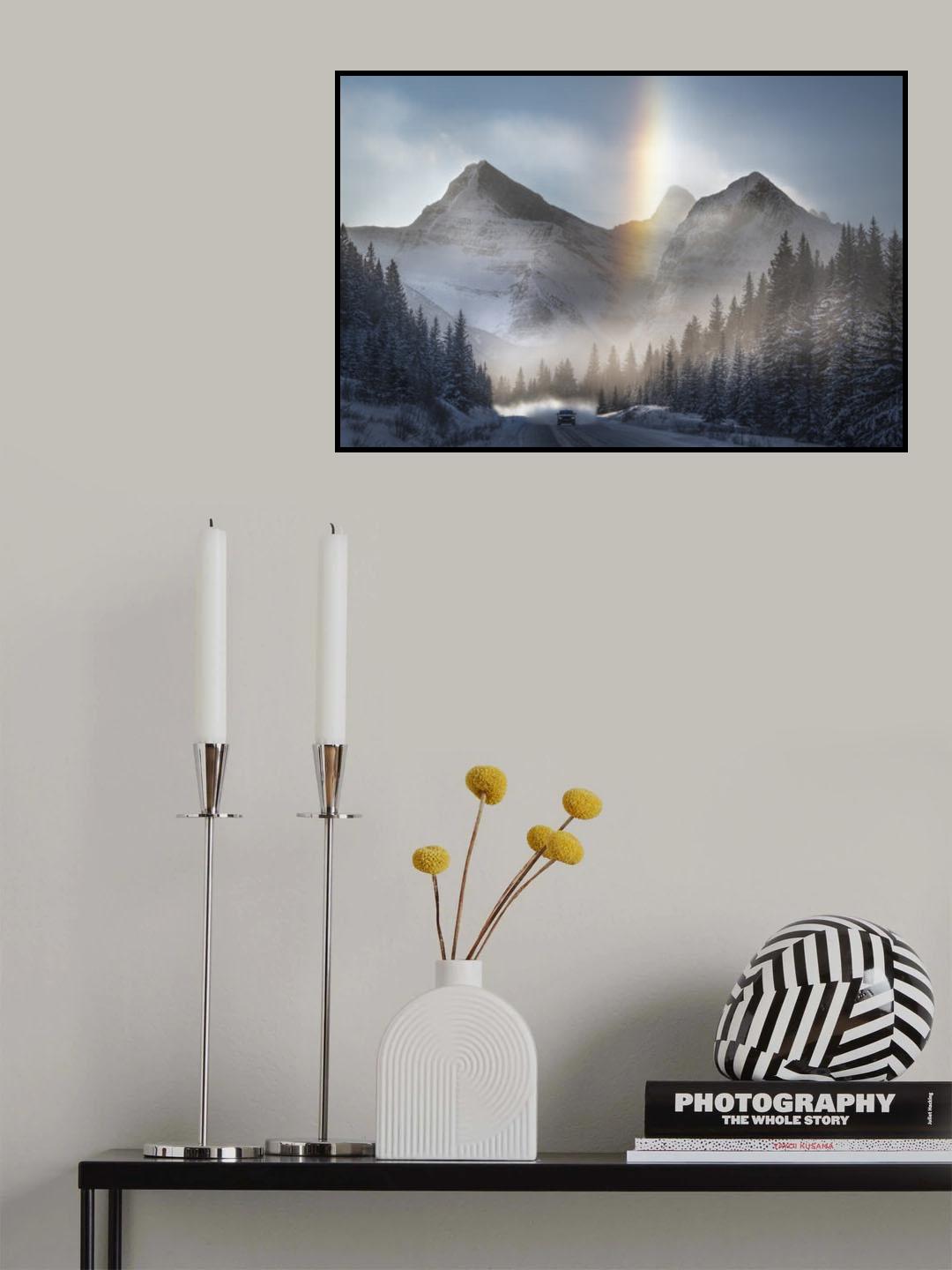 Riding Under Frozen Rainbow Poster och Canvastavla