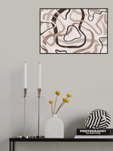 Simple Pastel Circles Square Poster och Canvastavla