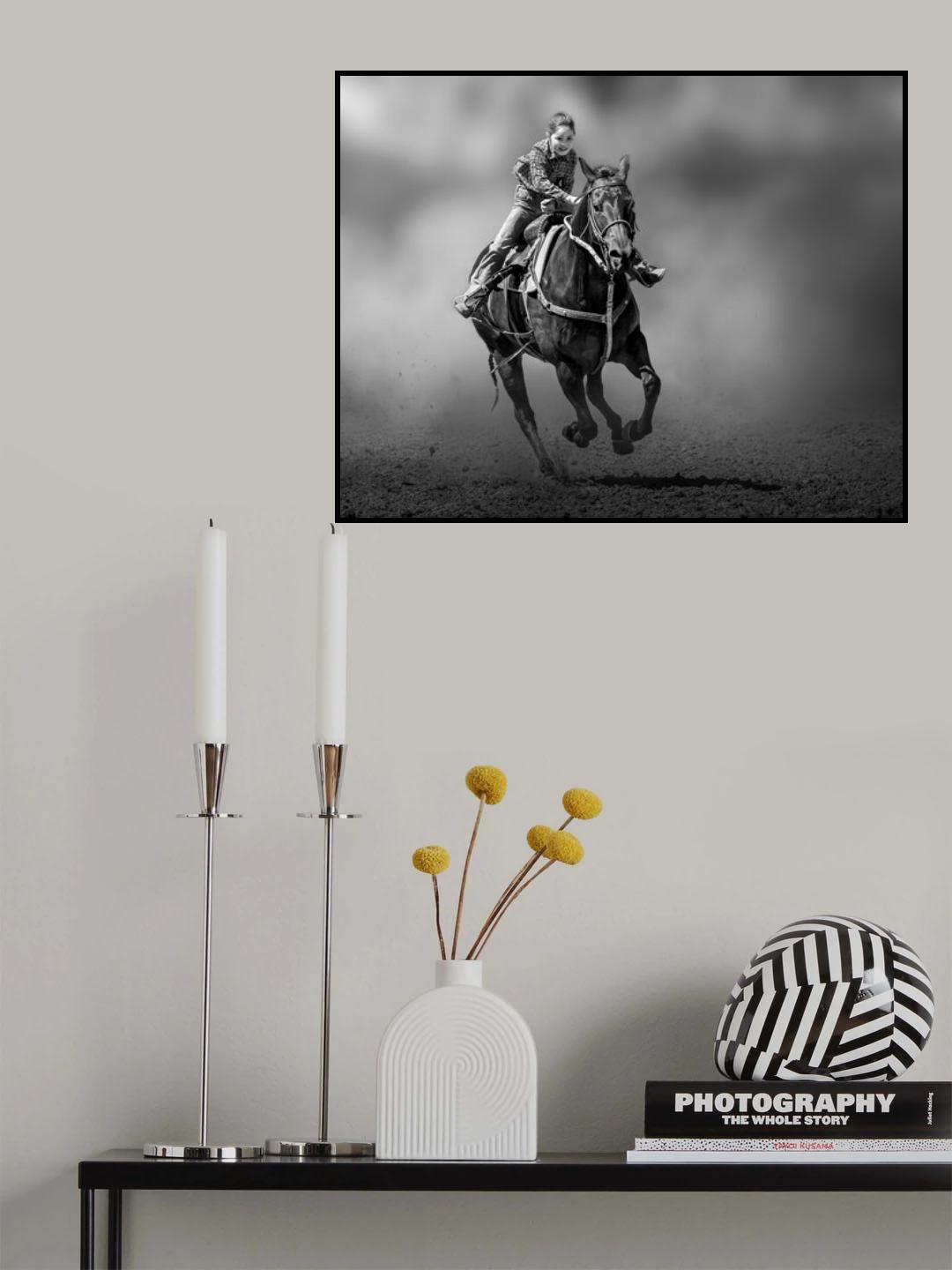 A Little Cowgirl Poster och Canvastavla