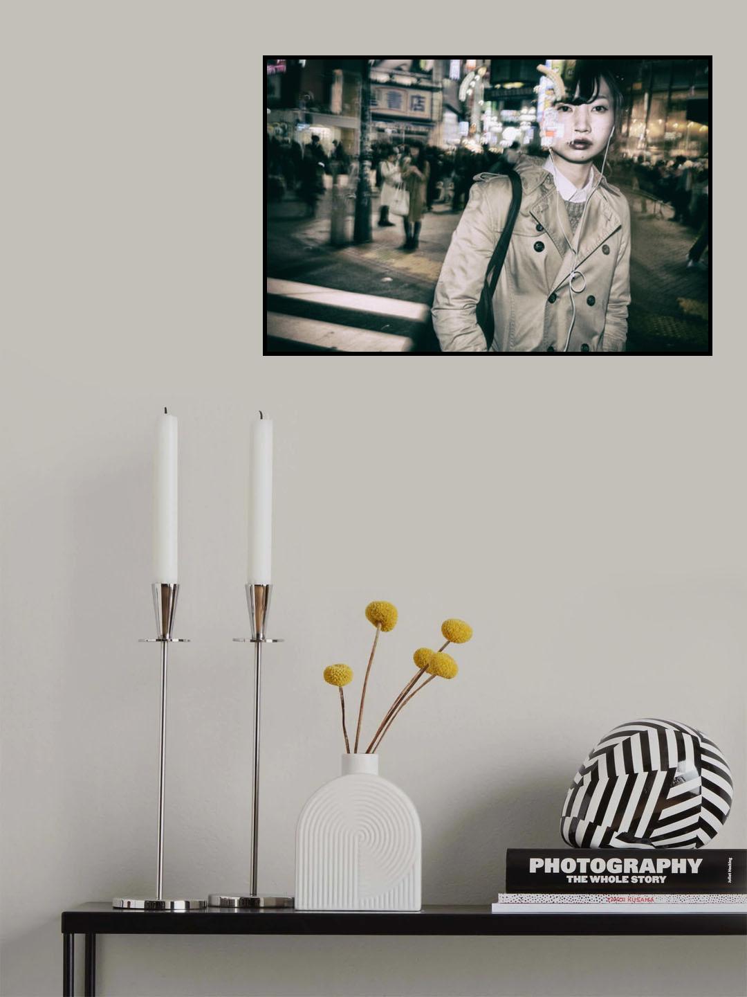 Shibuya Street - TOKYO 2017 Poster och Canvastavla
