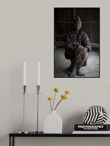 Konyak elder at Nagaland, India Poster och Canvastavla