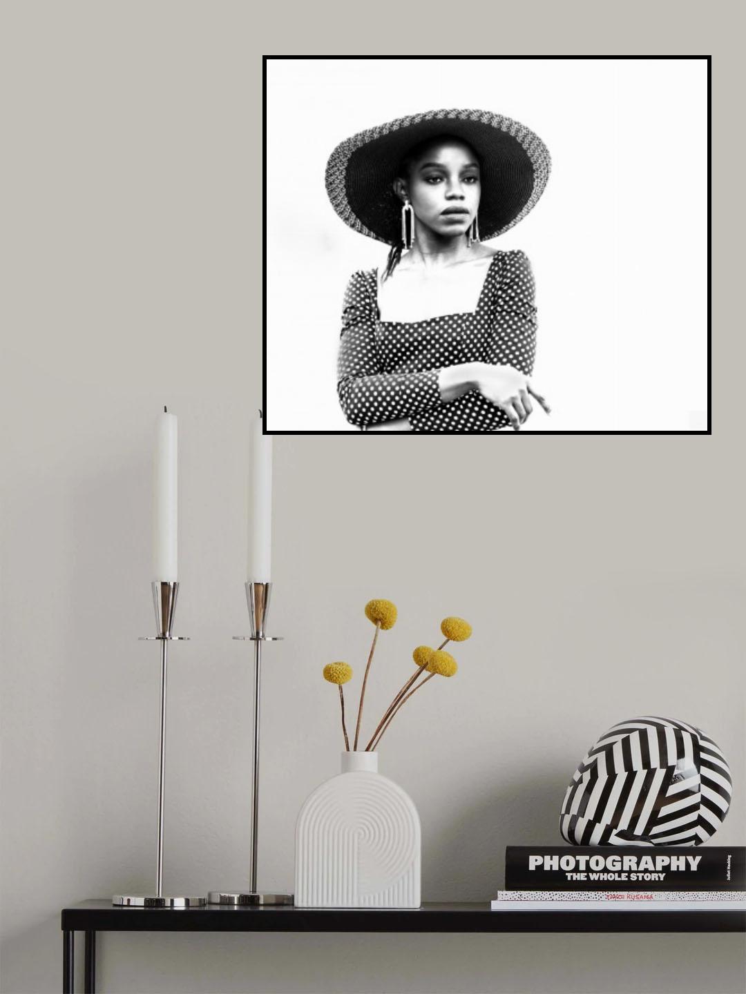Helen in Black White Poster och Canvastavla