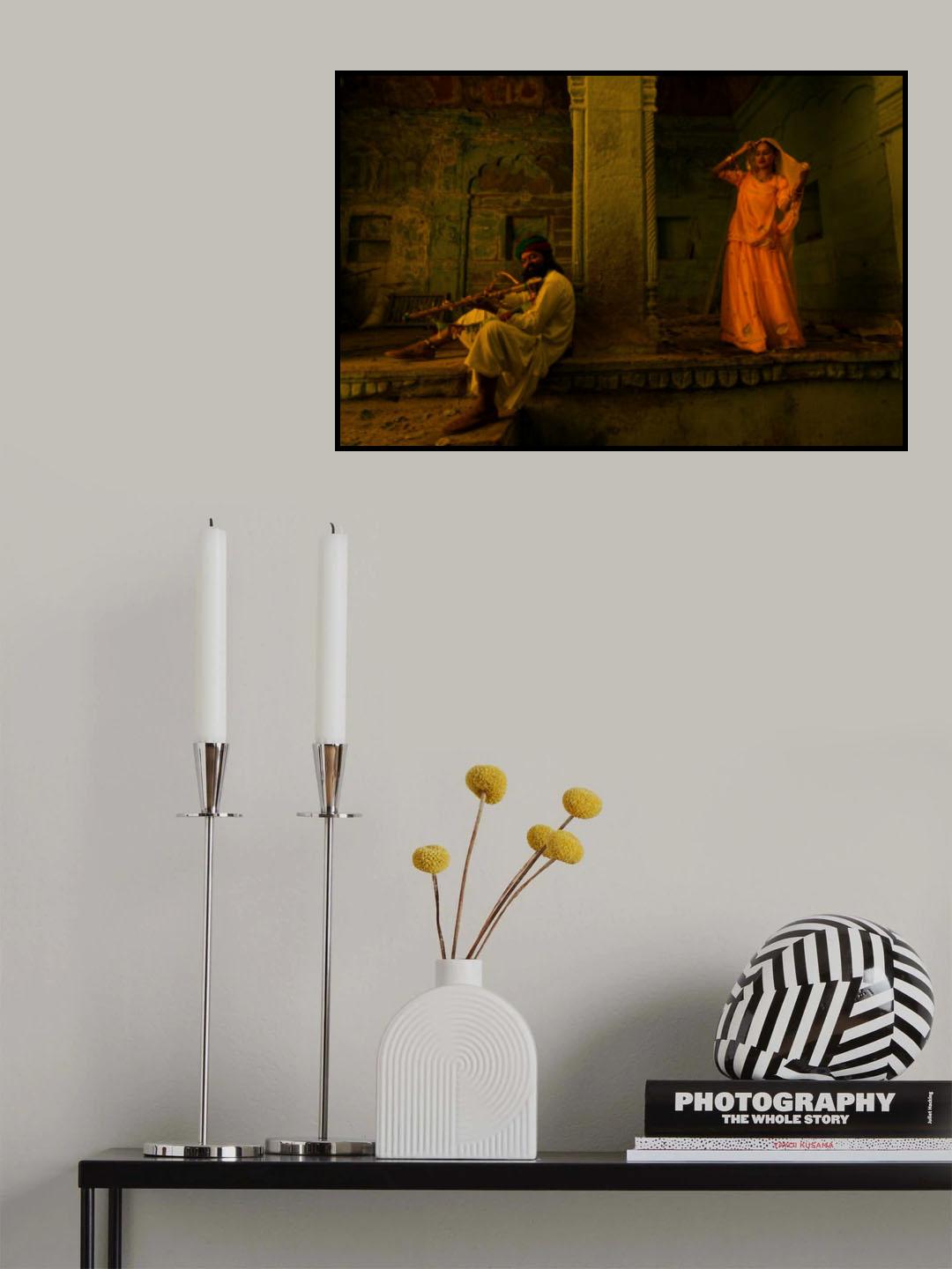 Rag Ragini love in golden light Poster och Canvastavla