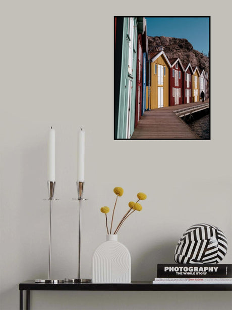 Smögen fisherman's houses Poster och Canvastavla