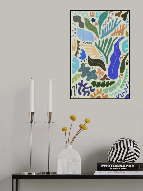 Jungle Colors and Shapes Poster och Canvastavla