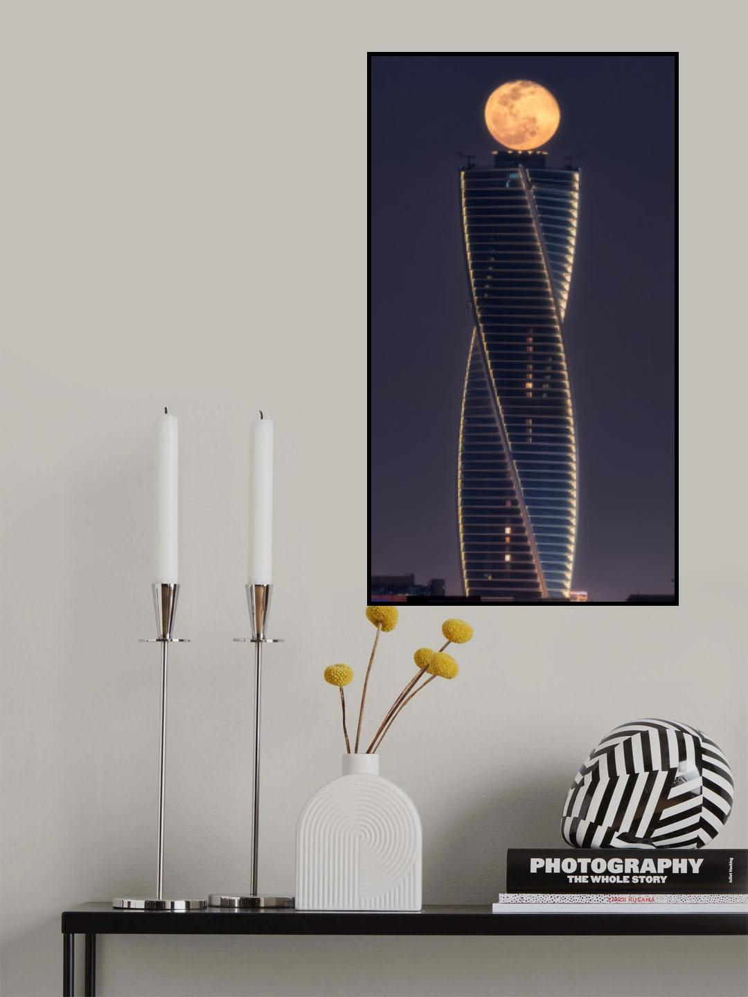 Hello Moon 2 Poster och Canvastavla