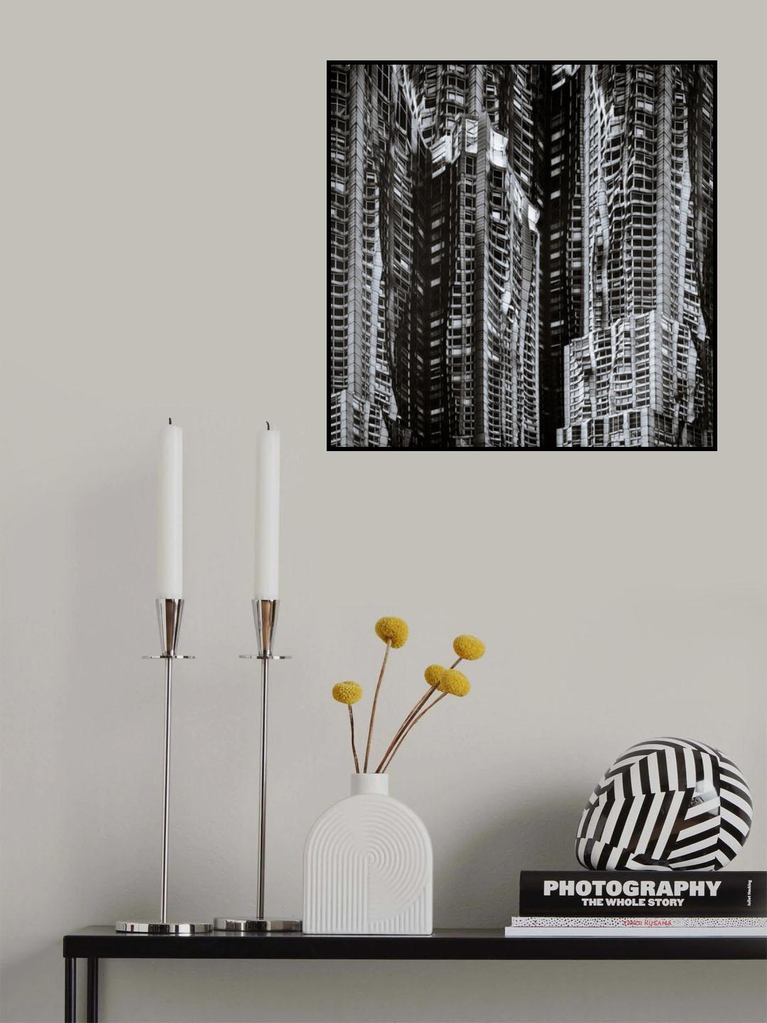 Metallic mountain Poster och Canvastavla